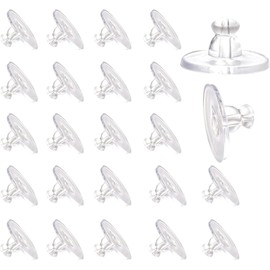 MERTIA JEWELS (200 Pcs Or 100 Pairs Approx Earring Backs for Droopy Ears/Earring Backs Hypoallergenic (Earring Back Stopper Original (200 Pcs Approx, Premium)(Clear- No Colour Trasparent))