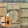 Mofeez Fence Gate Kit Iron Gate Hardware with Gate Latch