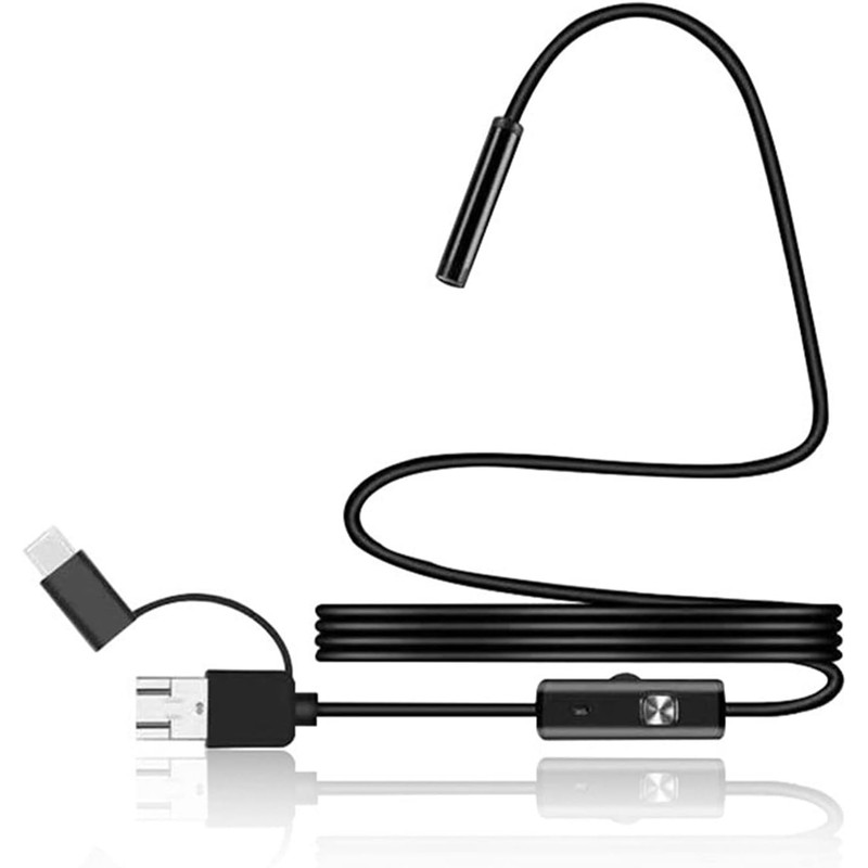 Naroote Camara Endoscopica, 5 m Endoscopio USB Otoscopio Digital con