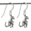 Sterling Silver Tiny T-Rex Dinosaur Earrings - Handmade, Solid .925