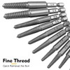 Bestgle 10pcs 1/4" Hex Shank Screw Extractor Set, Broken Screw