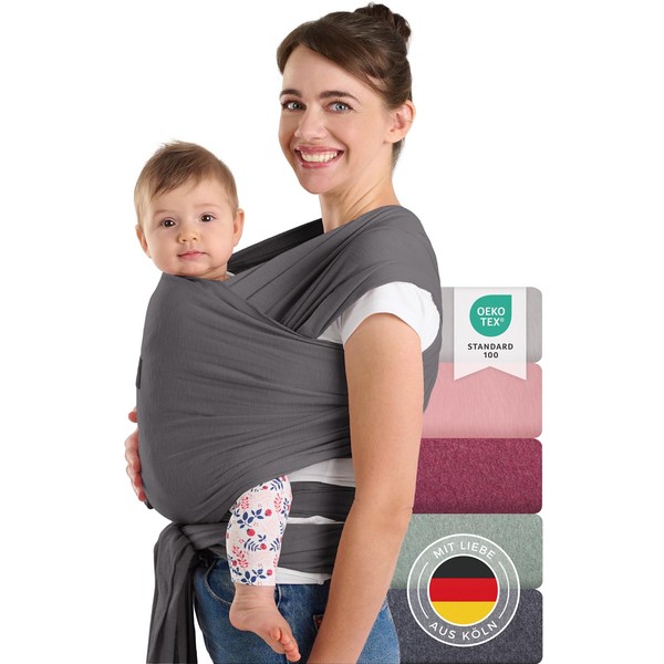 Laleni Baby Carrier Sling for Newborns 100% Organic Cotton Elastic