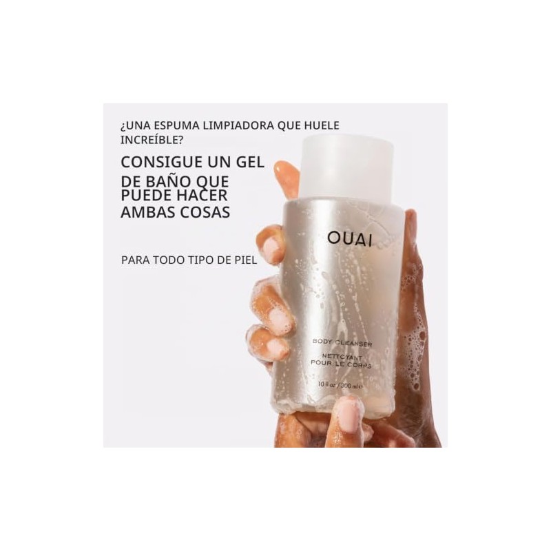 OUAI Limpiador corporal de tamaño regular, 10 onzas líquidas