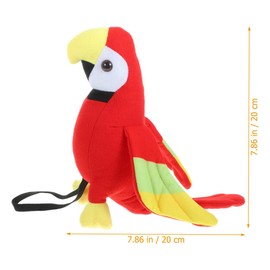 Toyvian Loro Pirata De Peluche En El Hombro - 2 Piezas Accesorios De Disfraz De Loro Pirata De Halloween Juguete De Peluche De Loro Accesorio De Hombro De Loro Pirata para Niños