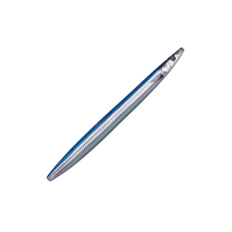 Savage Gear Line Thru Sandeel Sea Trout Bait, Colour: Blue