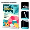 RAYNEAY A4 Acrylic Sign Holder, 2 Pack T-Shape A4 Perspex