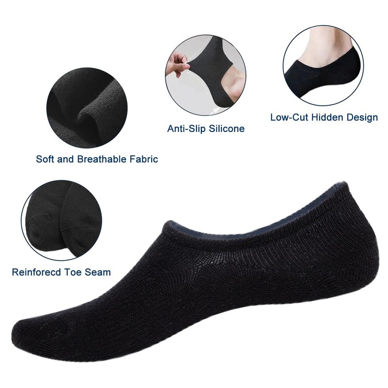 RICHBULL 12Pairs No Show Socks for Women & Men,Low Cut