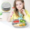 Stainless Steel Baby Plate, Stainless Baby Suction Plates Reusable Stainless