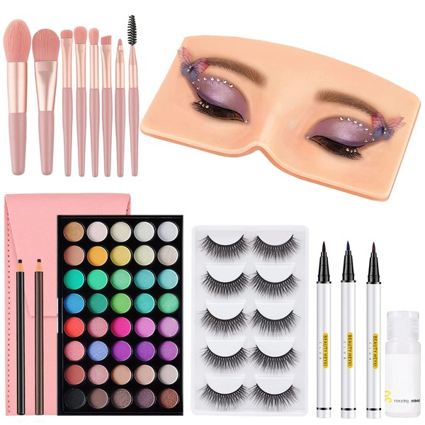 Aibipo 3D Reusable Makeup Mannequin - Practice Face Board with