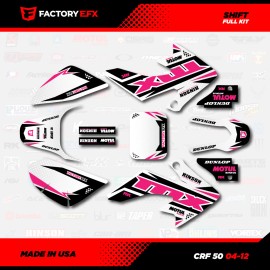 Factory EFX White & Pink Shift Racing Graphics kit Fits 04-12 Honda Crf50 CRF 50 Decal