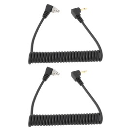OTOTEC 2X 2,5 Mm auf PC Bend Flash Sync Kabel Kompatibel mit Trigge8087 mit Schraubverschluss
