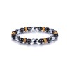 Jovivi Mens Crystal Healing Bracelet for Men,Tiger Eye Black Obsidian