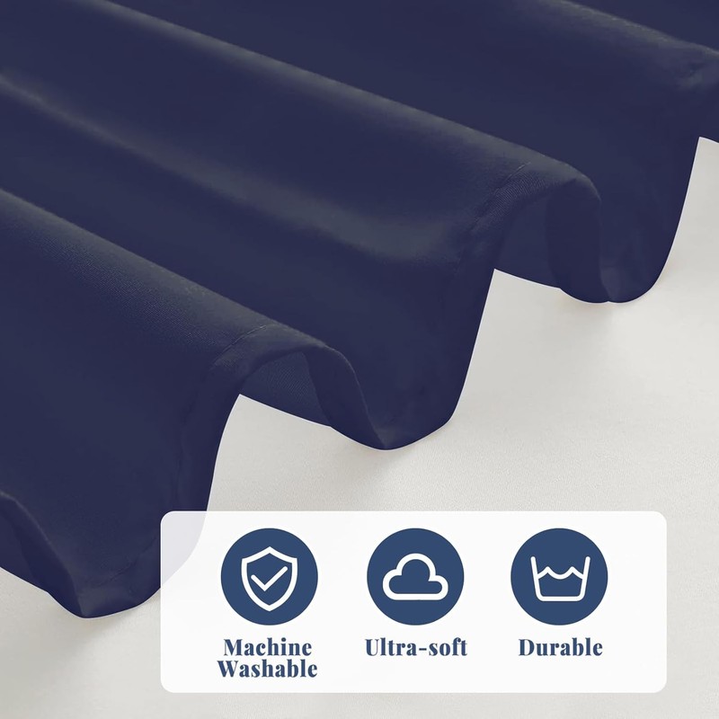 Elastic Wrap Around Bed Skirt - Easy Fit with 15-Inch