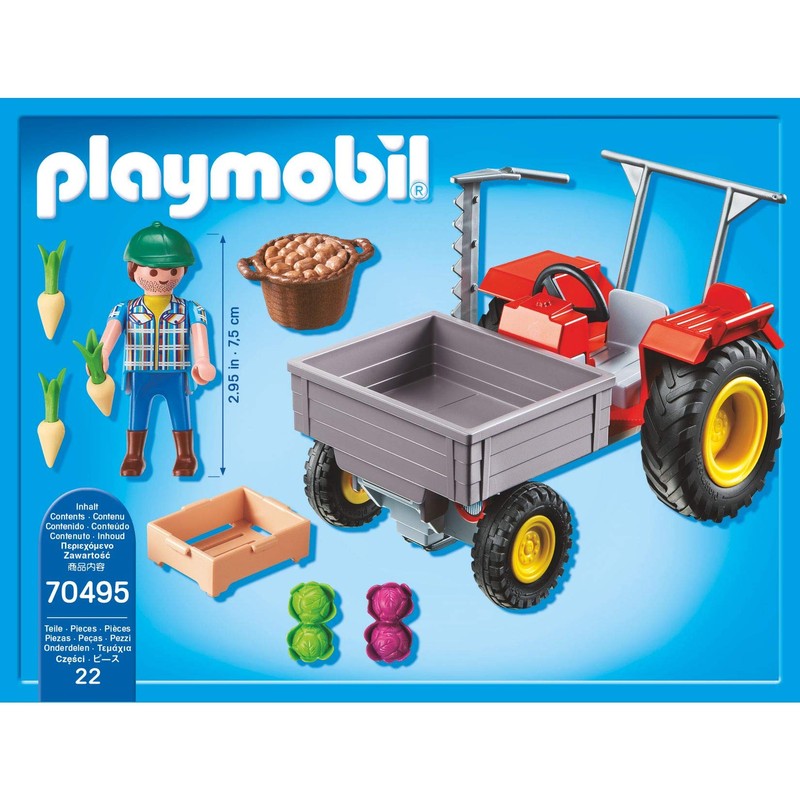 Playmobil 70495 Vegetable Grower with Harvesting Tractor