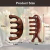 2 Pack Wooden Head Massager Scalp, Wooden Comb, Scalp Massager
