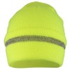 Trendy Apparel Shop High Visibility Reflective Striped Long Cuff Knit