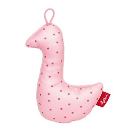 SIGIKID RedStars Goose Baby Toy with Rattle: Grip, Discover, Play, for Babies from Birth, Item No. 42898, Pink, 12 cm