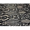 NEW CREATIONS FABRIC AND FOAM INC BLACK IRIDESCENT DAMASK SEQUINS