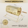 YUZPKRSI Raffle Drum, Professional Brass Plated Raffle Ticket Spinning Cage