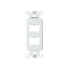 ChaosssCo 2-Port Decorator Insert with Nut, Wall Plate Adapter for
