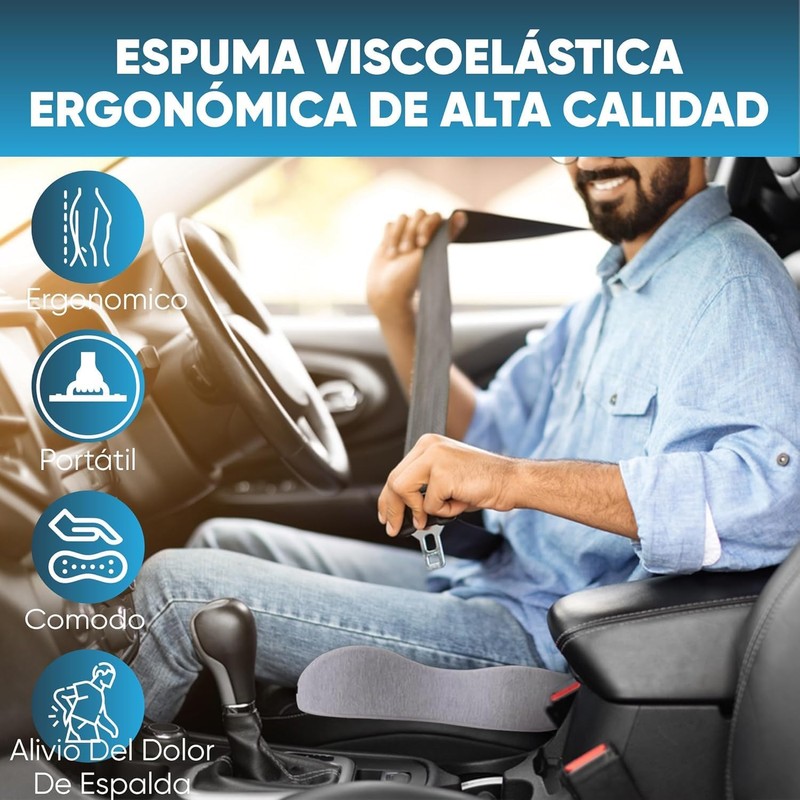 Cojín de Asiento ergonómico,Cojín de Silla,Cojín para la Espalda, Funda
