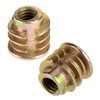 Haosie Threaded Inserts for Wood, 50PCS M4*8mm Insert Nuts, Hex