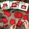 Jetec 30 Pcs Christmas Photo Frame Ornaments with Rope Mini