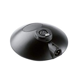 K&M 29375 Mikrofonsprechstelle Schwarz – 3-polige XLR-Anschlüsse – Tischsprechstelle komplett verdrahtet