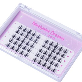 Ninetynine Dreams 50PCs Fairy Lashes 3D Lightweight Thin Band Manhua Natural Comfortable False Daily Eyelashes Reusable Volume Lashes Clusters