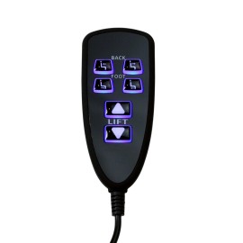 Raffel Systems HC R2B 04 Lift Chairs Recliner Remote 6 Button 5 Pin Hand Control