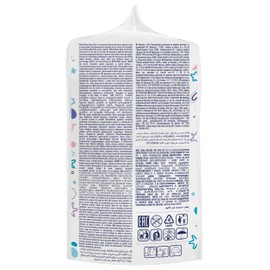 Kindii Pure Baby Pads - 100% Baumwolle - Große quadratische Pads für empfindliche Haut - Ersetzt Feuchttücher - Weich - weiche Kanten - kein Ausfransen - 60 Stück.