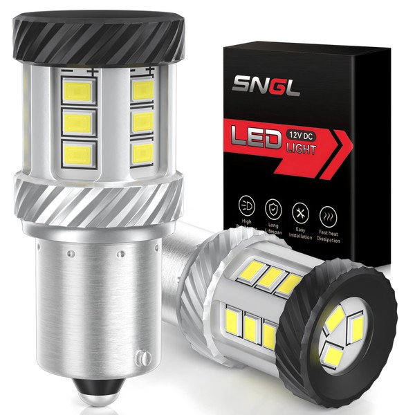 SNGL 1156 LED Bulb White 600% Brightness, 2025 Upgraded, 7506