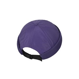 Clape Summer Docker Cap Quick Dry Brimless Hat Adjustable Street Casual Visor-Less Sailor Skullcap Beanies Hat Watch Cap (WBBH2401-Purple)