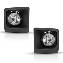 AUTOFREE Fog Light Lamps Compatible with 2014 2015 GMC Sierra 1500 with Bulbs PS 12V24W Fog Lamps Assembly Replacement Included Wiring Kits & Switch-1 Pair (Clear Lens)