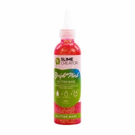 Slime Creator - Glitter Base - Bright Pink | 180ml Easy-Pour Bottle | Safe & Tested for Slime Making