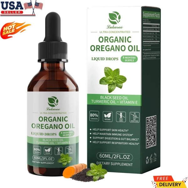 iMATCHME 60ML Oil of Oregano with Black Seed Oil&Vitamin Drop