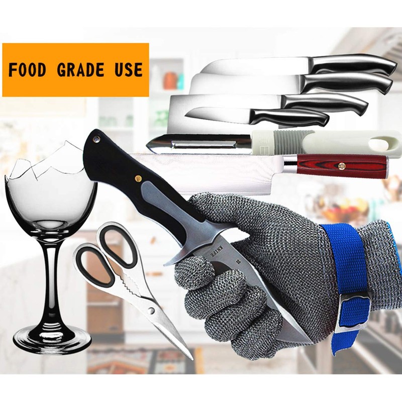 CPTDCL Stainless Steel Work Gloves Safety Cut Resistant Glove for