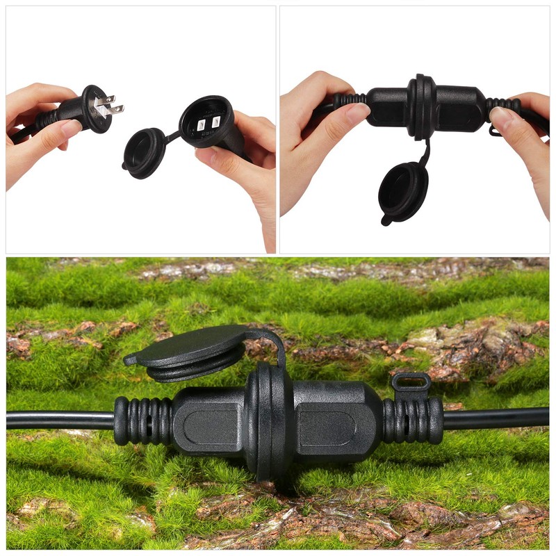 DanYee Rainproof Extension Cord, PSE Certified, Eco-friendly, Outdoor, Rainproof Cap