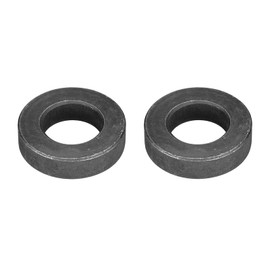 sourcing map Carbon Steel Flat Washer Fits M22 Bolts, 2pcs M22 x 42 x 11mm Black Oxidized Grade 8.8 Alloy Steel Ultra Thick Fasteners for Mechanical Industry