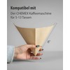Paper Coffee Filters, 50 Pack, Pre Folded Natural Unbleached Coffee