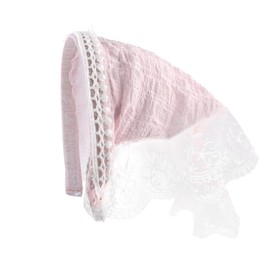 Pink Head Scarf Headband for Women's Hair Decoration Accessories for Girls Hair Bandanas Head Kerchief Triangle Scarves Hairband Lace Head Coverings Wraps Headscarf Headband
