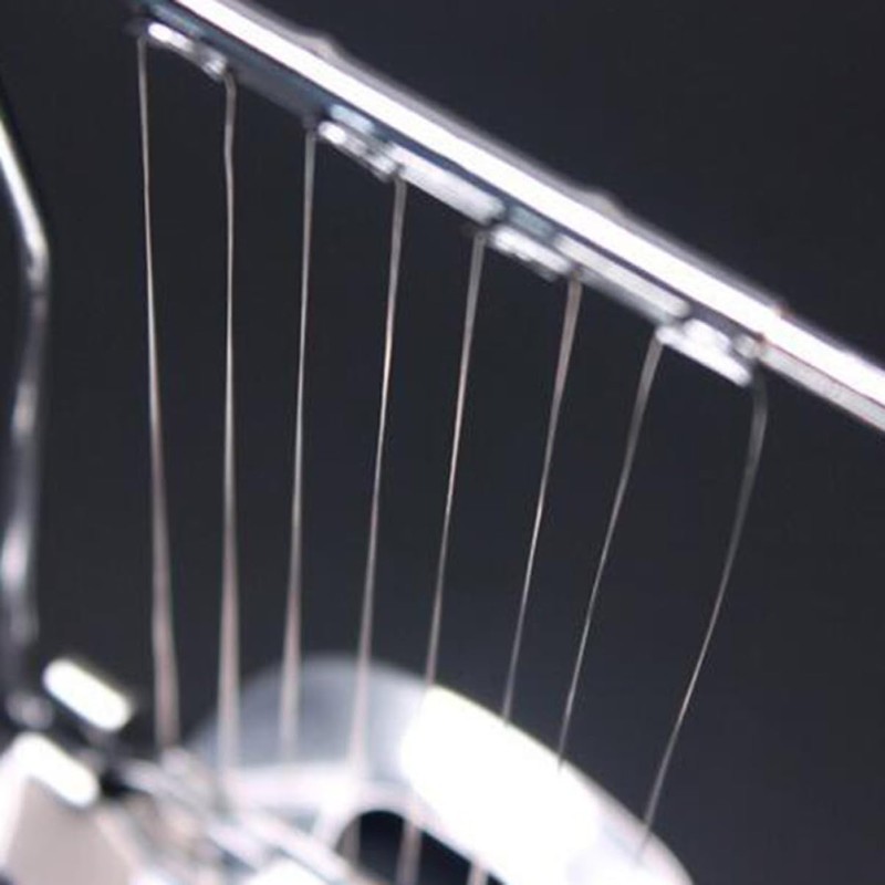LABRIMP Metal Egg Slicer Boiled Eggs Egg Cutter Stainless Steel