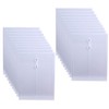Letter Size Clear Poly Envelopes with String Closure, 20 Pack