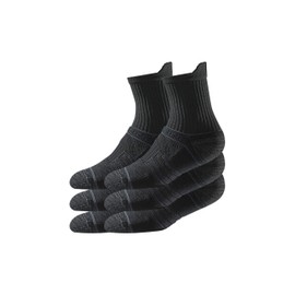 Strideline Premium Athletic Mid Socks (3 Pack), Women's, Black , Small-Medium