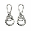 TANJUN Key-Chain with Quick-Release Spring Clip Keyrings - Car Keychain