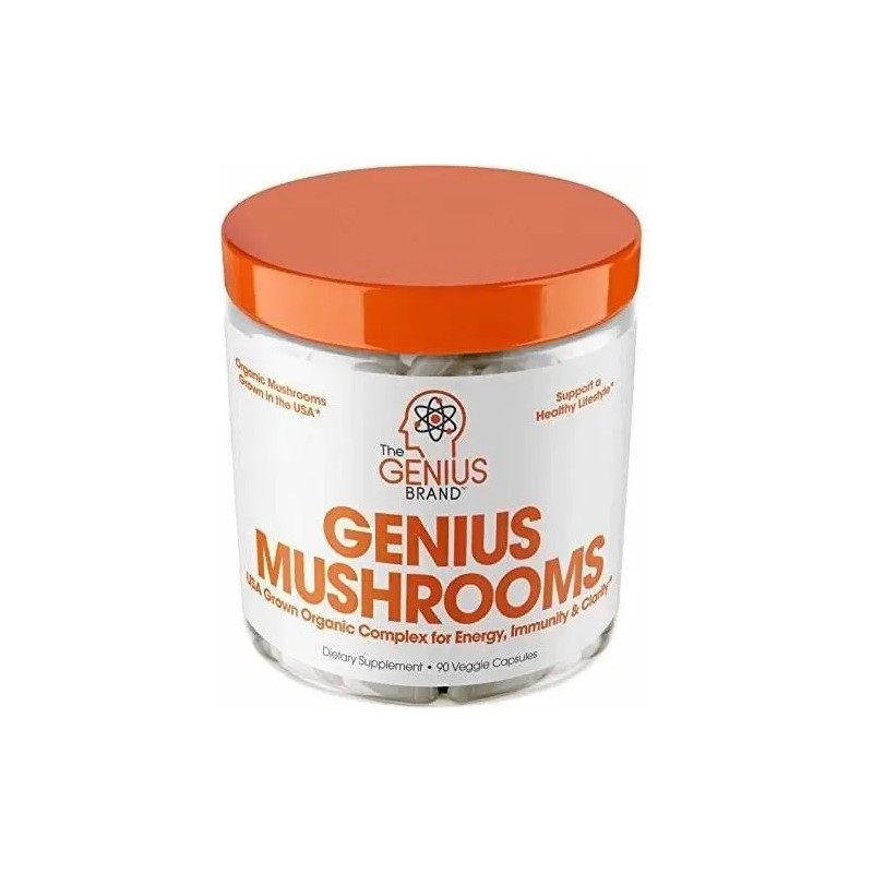 Suplemento Herbal Genius The Brand Melena de León 90 Cápsulas
