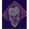 BeBeStrange Pennywise NEW Holographic Sticker Size Small IT Scary Clown