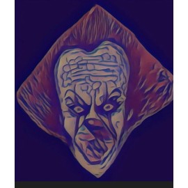 BeBeStrange Pennywise NEW Holographic Sticker Size Small IT Scary Clown Creepy Horror
