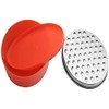 MAGICVOGEL Cheese Grater with Container, Stainless Steel, 2 Grating Surfaces,