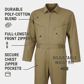 Heaven High Disposable Hazmat Suit – Full Body Coverall for Men & Women with Hood – Breathable & Water-Resistant Hazmat Suit – Ideal Painters Overalls & Workwear Protection